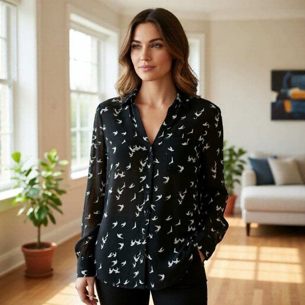 NWOT. Express sheer blouse.